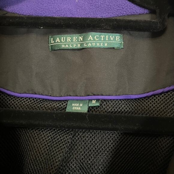 Ralph Lauren Active black windbreaker medium full crest emblem - Picture 6 of 10